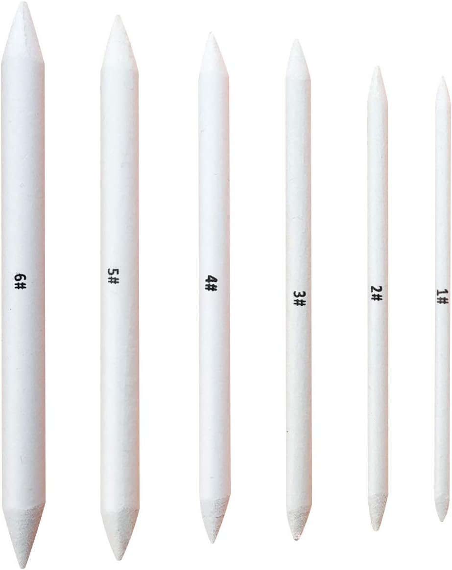 6 PCS Blending Stumps and Tortillions, Sketch Drawing Tools