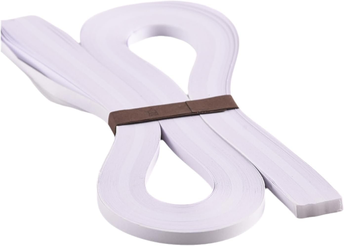 ODETOJOY White Quilling Paper Strips 10mm for Crafts Paper Quilling Strip 3/8inch-120pcs, 52cm (10mm)