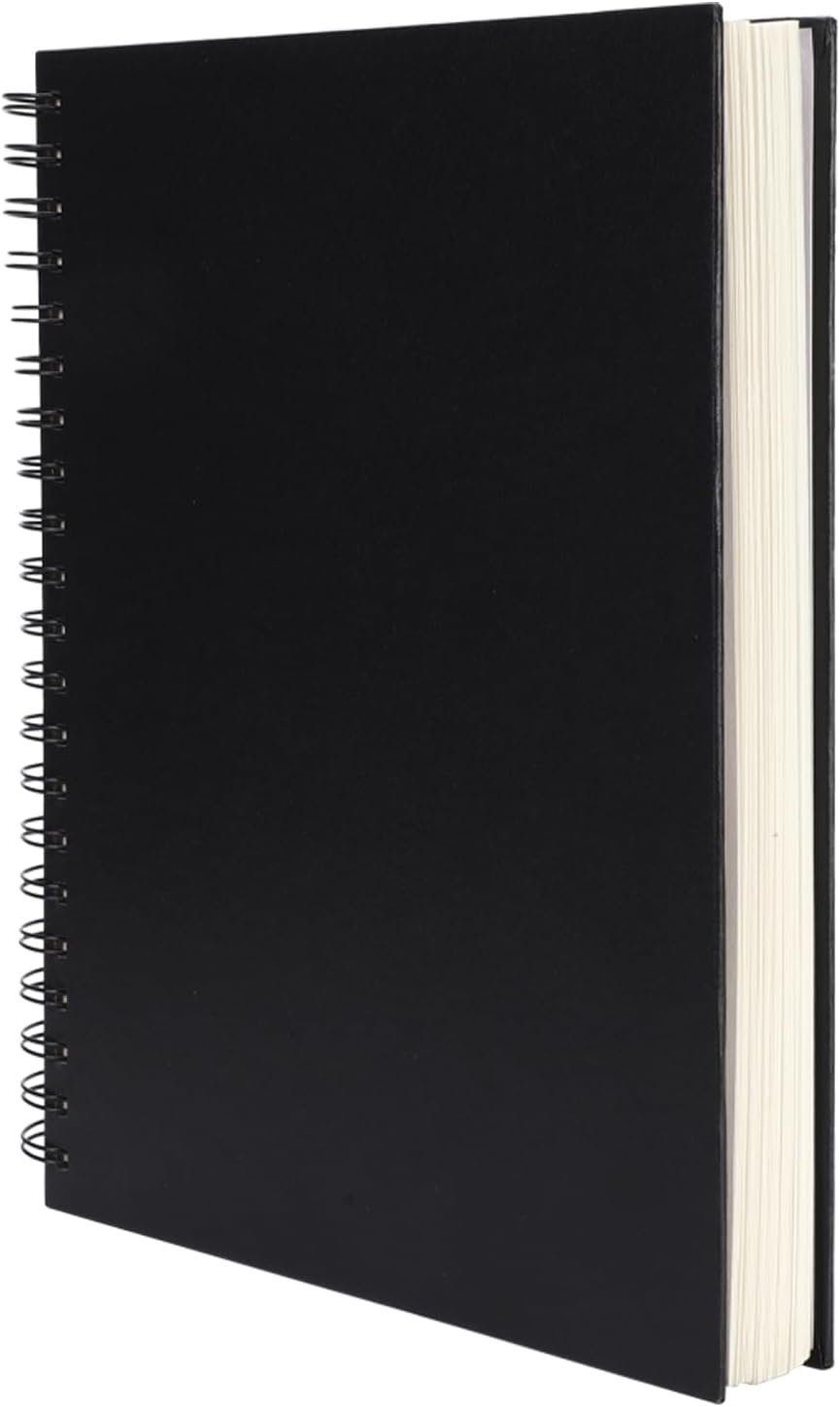 Hardbound Sketch Book, Spiral Bound, 8.5×11 inches