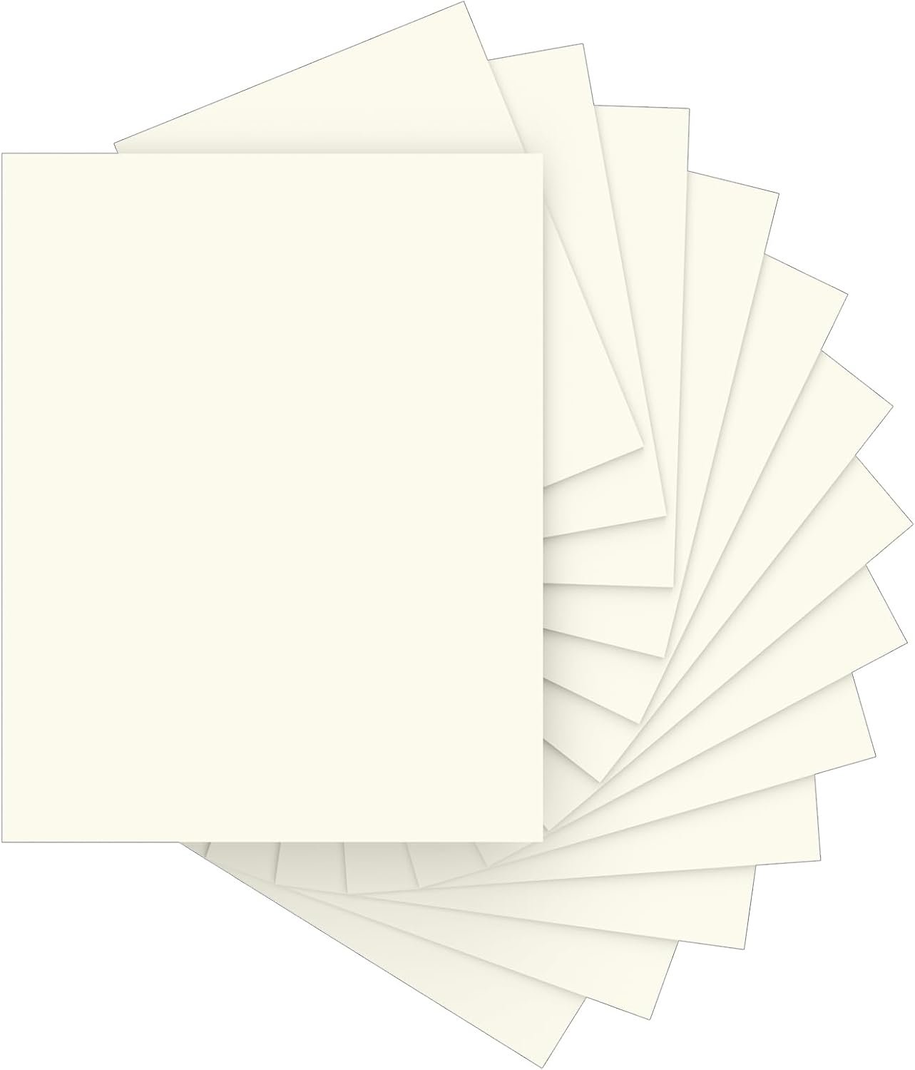 40 Sheets Cream Cardstock Paper 8.5 x 11, Ivory Cardstock Printer Paper