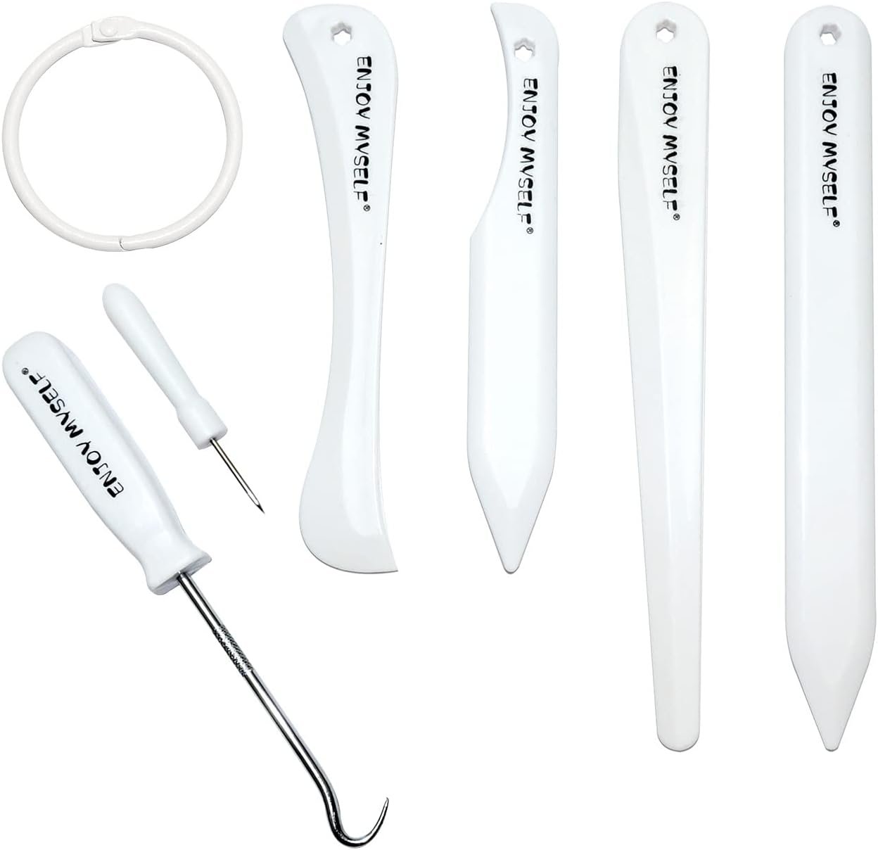 7pcs Bone folder and Scoring Tool, Paper Folding Tool, Bone Origami Creaser for Scrapbooking Card Making