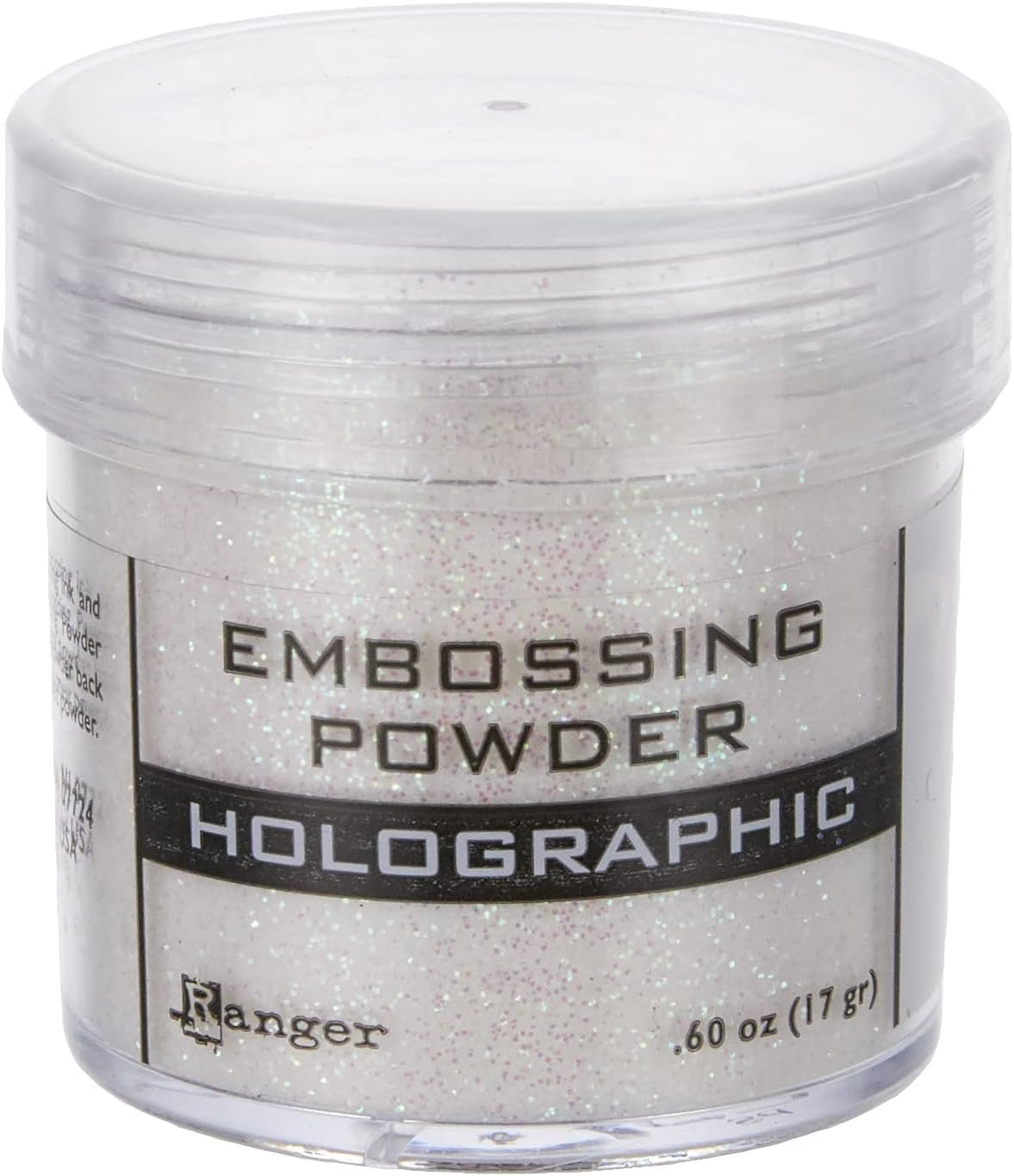 Ranger EPJ00-709 Embossing Powder .60oz, Holographic, 1.75 x 1.5 x 1.5