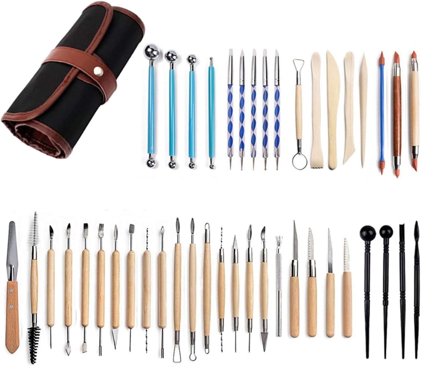 S & E TEACHER’S EDITION 43 Pcs Pottery & Clay Sculpting Tool