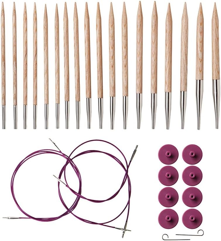 Knit Picks Sunstruck Wood Interchangeable Knitting Needles Set – US 4-11