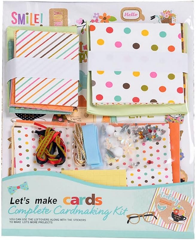 Huralona Greeting Card Making Supplies Envelope Kit Gift Anniversary Craft