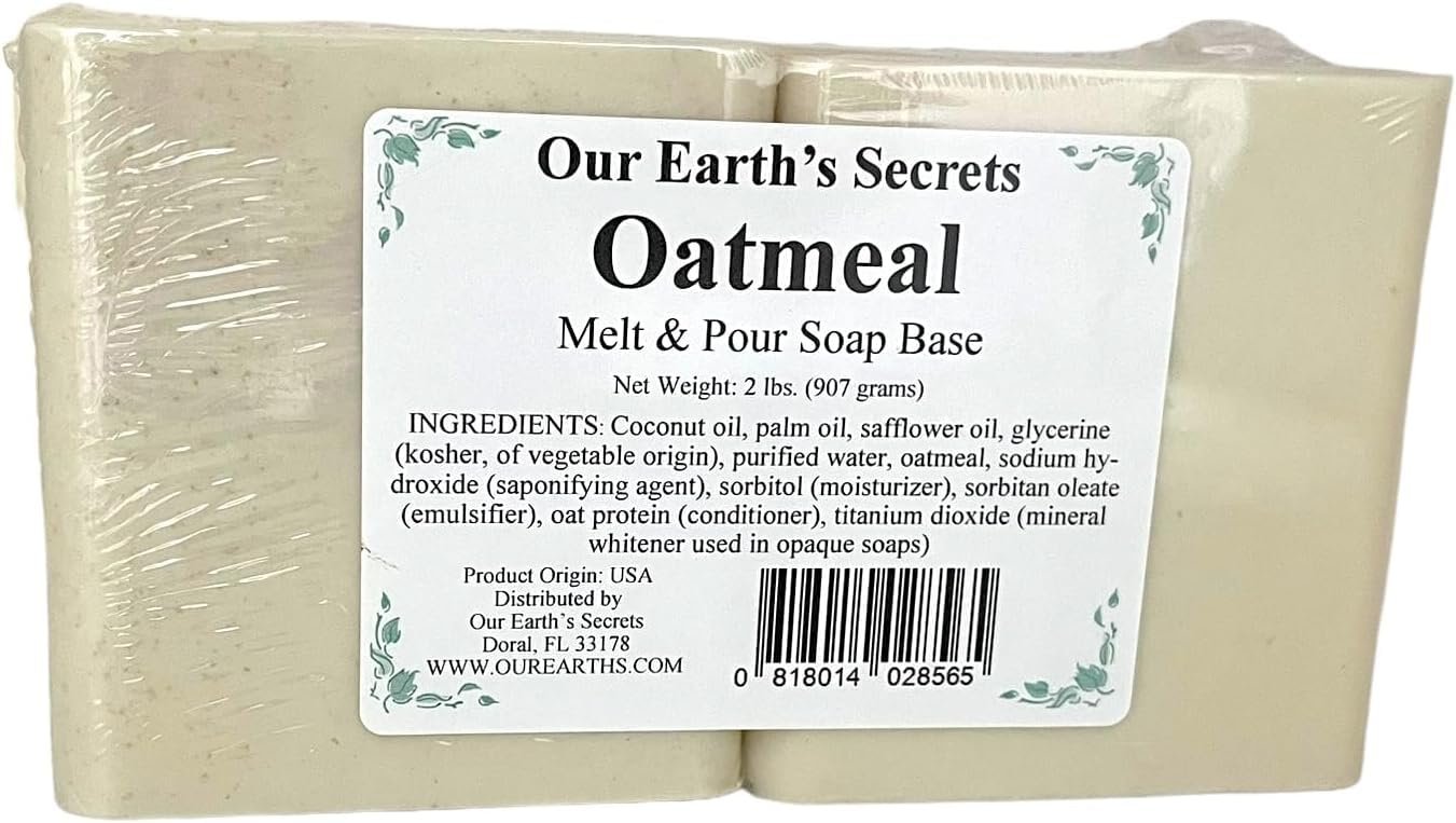 Our Earth’s Secrets – Oatmeal 2 Lbs Melt and Pour Soap Base