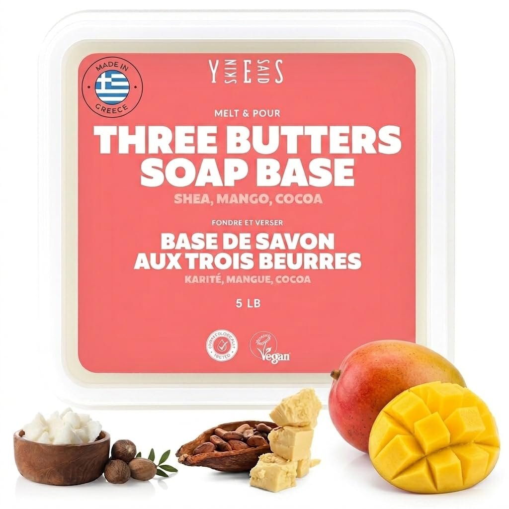 Skin Said Yes Triple Butter Soap Base 5 LB | Made in Greece
