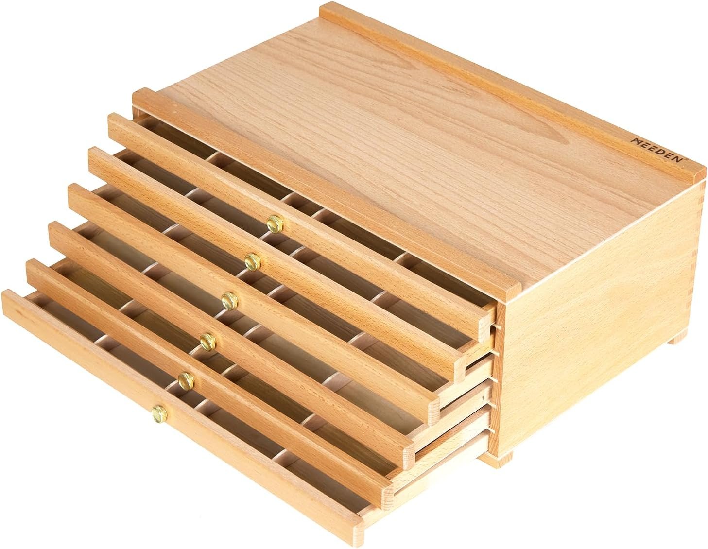 MEEDEN 6-Drawer Artist Supply Storage Box: Art Organizer with Compartments