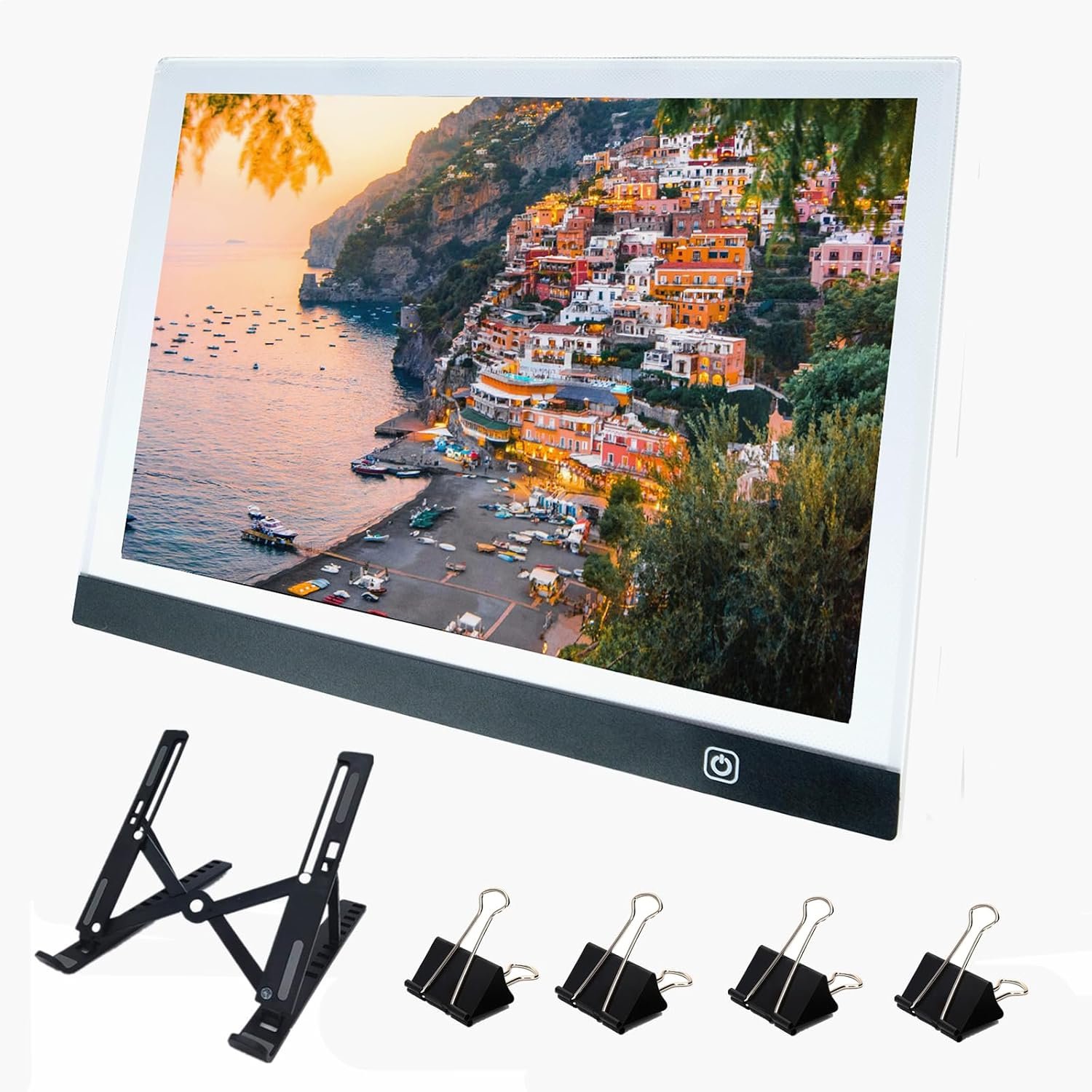 A3 LED Light Pad for Diamond Art, Sketching, Painting – Adjustable Brightness, Sketching, Tracing – USB Powered Complete Art Light Board Kit with Pad Stands and Clips