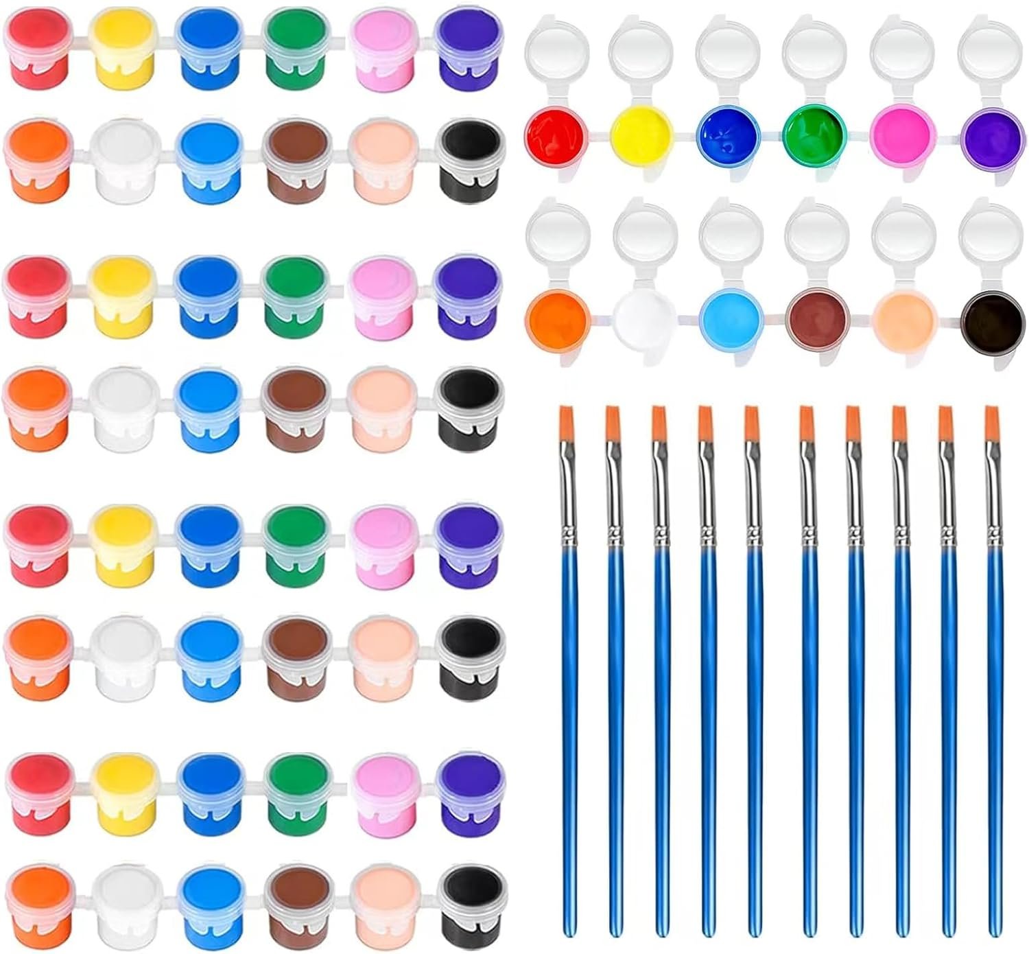 Mini Acrylic Paint Set for Kids,5 Pack 12 Colors Washable Kids Paint kit