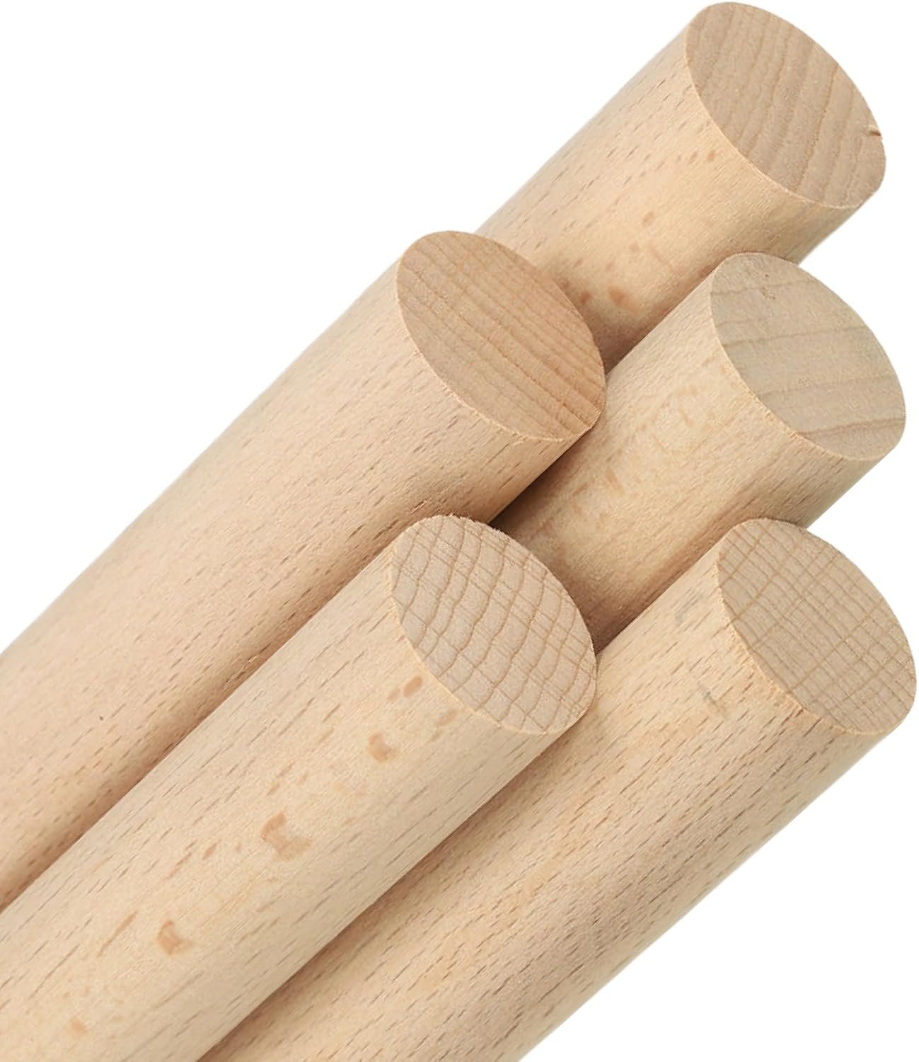 ALBO 1×36 Inch Wooden Dowel Rods, 5 Pack Birch Wood Dowels for Crafts, DIY