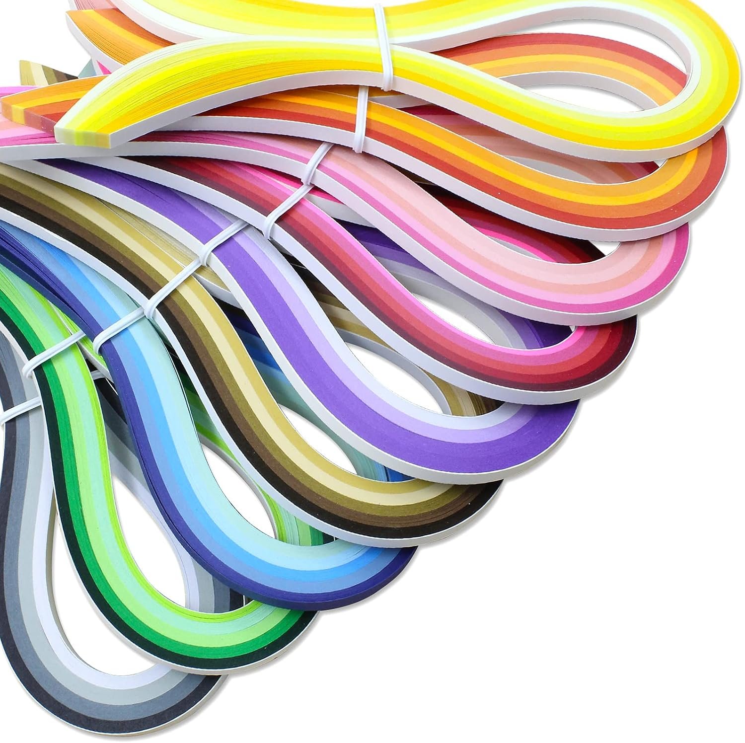 Zorfeter Multi-Color Quilling Paper Strips Kits, 5mm Width, 15″ Length