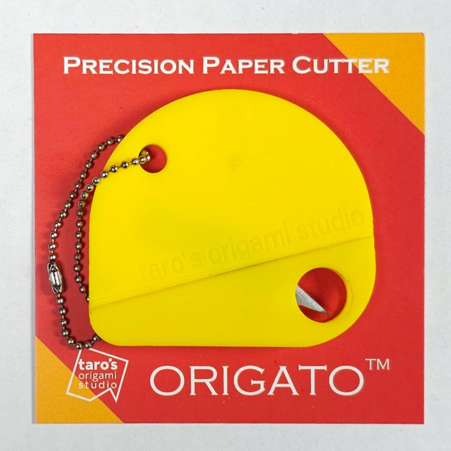 Taro’s Origami Studio Precision Paper Cutter – Portable Mini Paper Trimmer with Keychain, Ideal for Origami Artists, Envelope Opening and Box Cutting