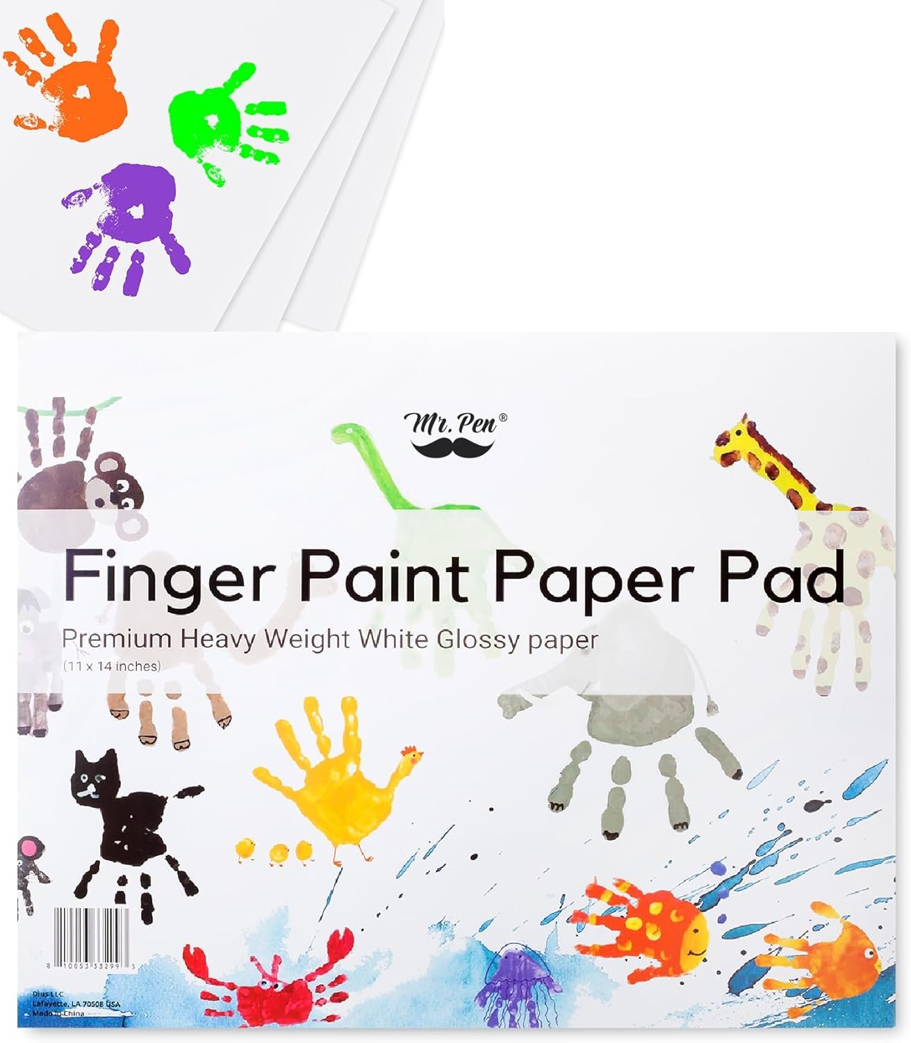 Mr. Pen- Finger Paint Paper Pad for Kids, 11 x 14 Inches, 22 Sheets
