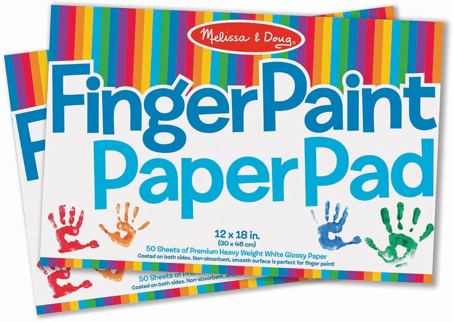 Melissa & Doug Finger Paint Paper Pad 2-Pack Kids Art Supply