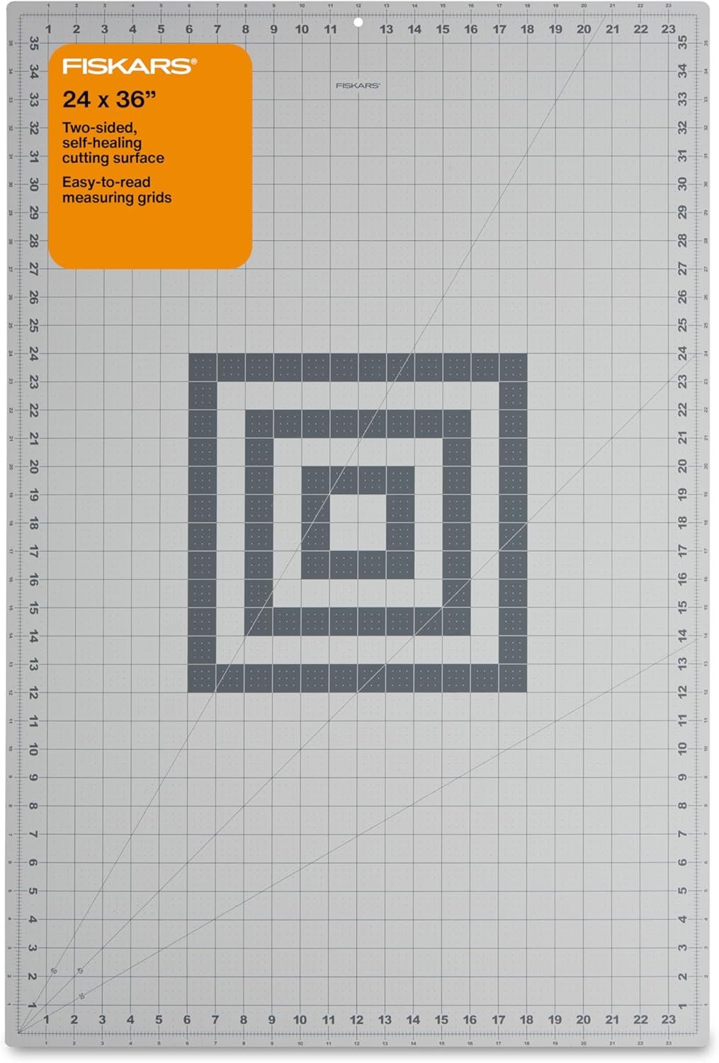 Fiskars 24″ x 36″ Self Healing Cutting Mat, Extra Large Double-Sided Grid