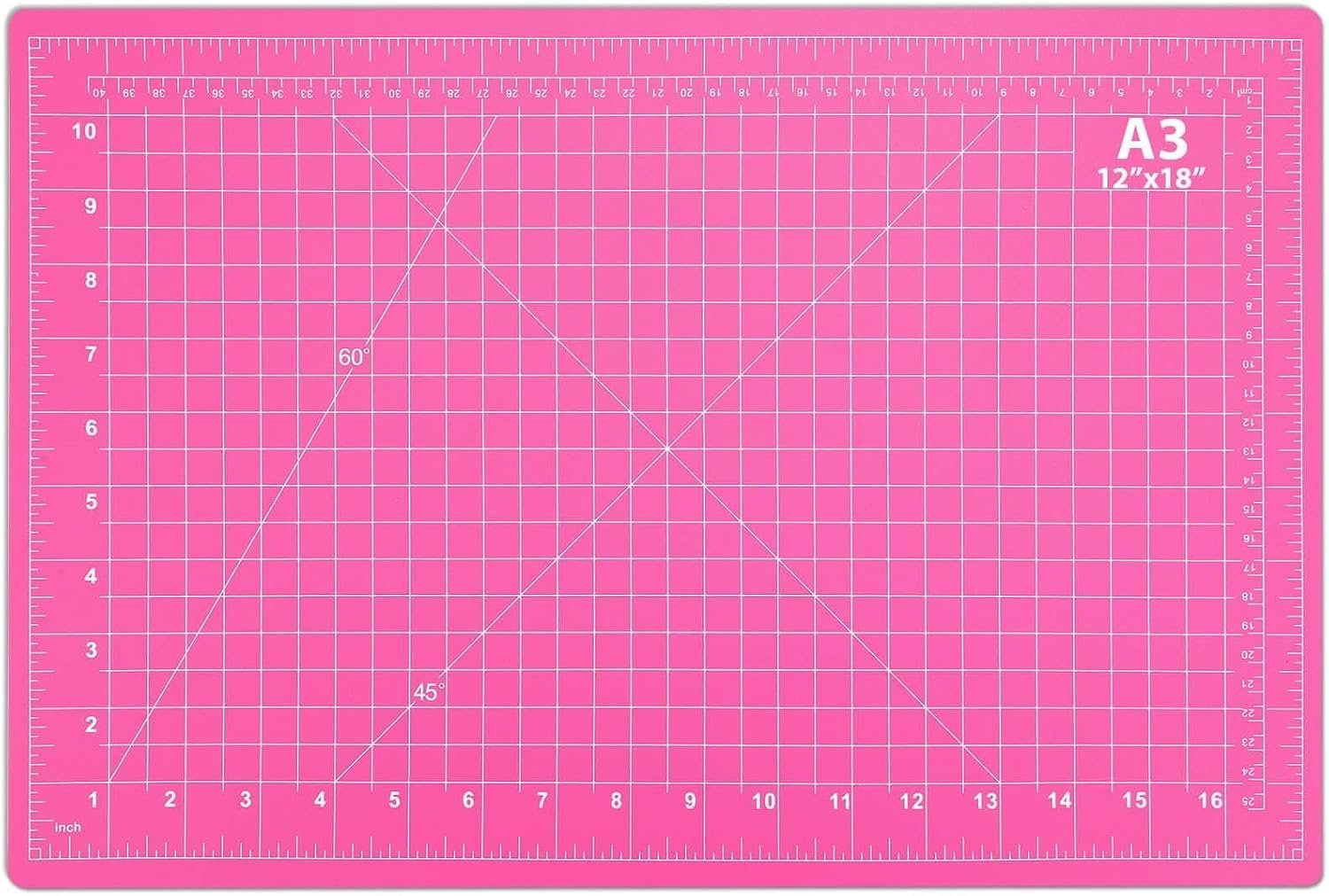 anezus Self Healing Cutting Mat for Rotary Cutting, 17.8″ x 11.9″, Pink