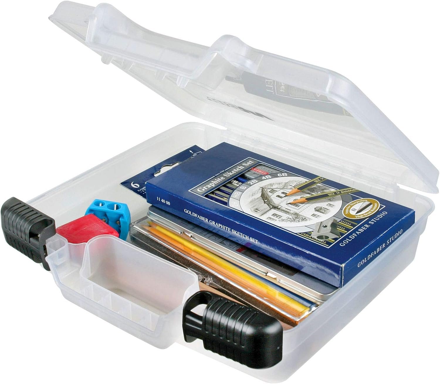ArtBin 10-Inch Quick View Deep Base Carrying Case, Translucent