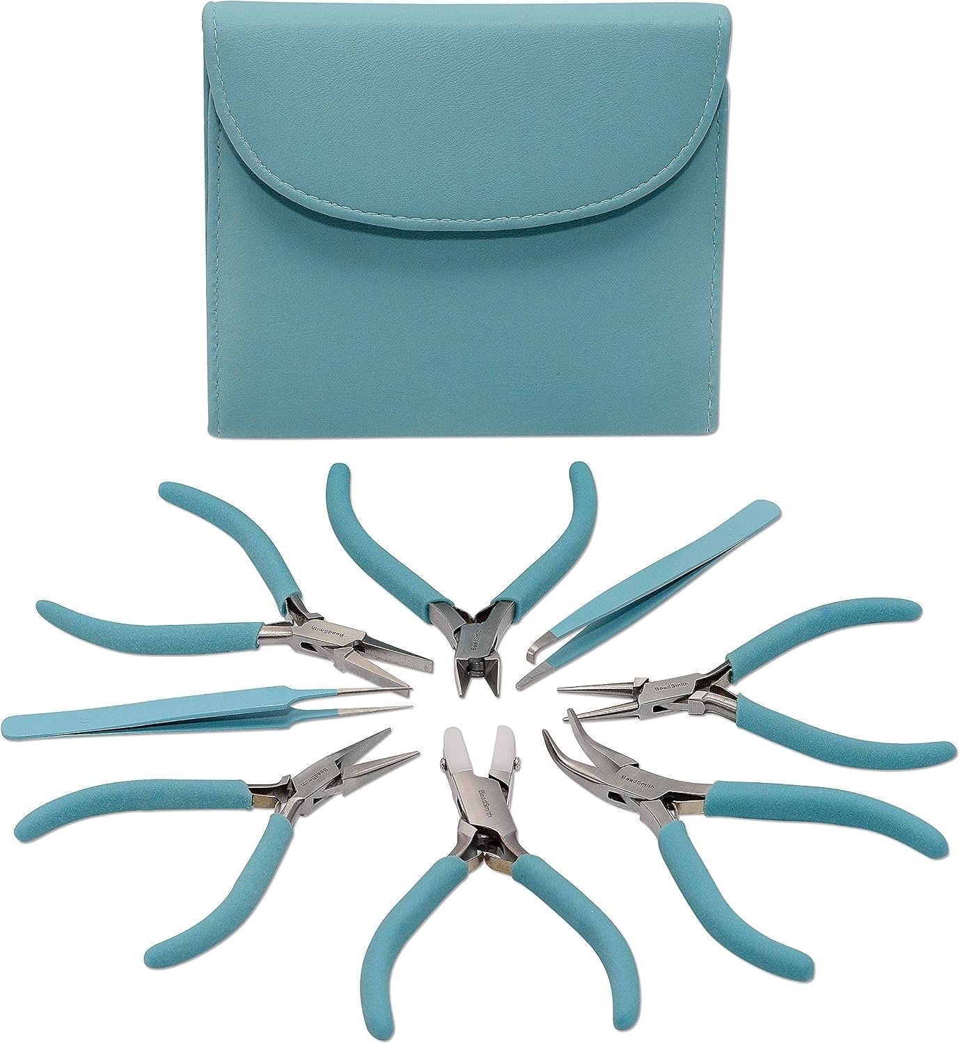 The Beadsmith Fashion Color Pliers, Jewelry Making Supply Set of 8