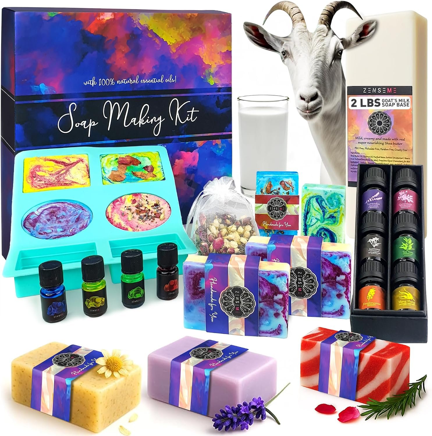 Soap Making Kit for Adults, Make Your Own Soap with Melt & Pour – DIY