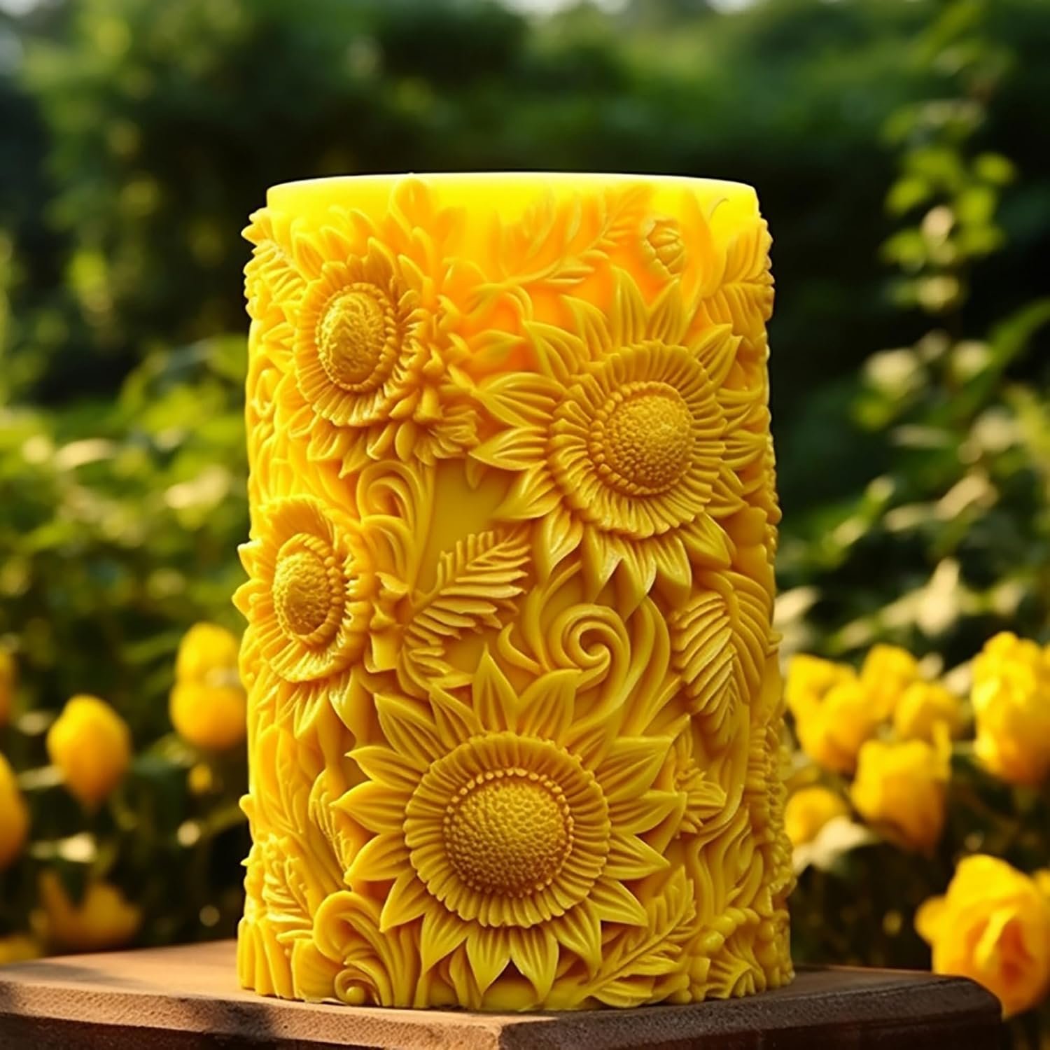 Rose Ball Candle Round Flower Peony Resin Mold – Resin Casting Silicone Molds for Home Decor & Candle Making Wave Spiral Mold