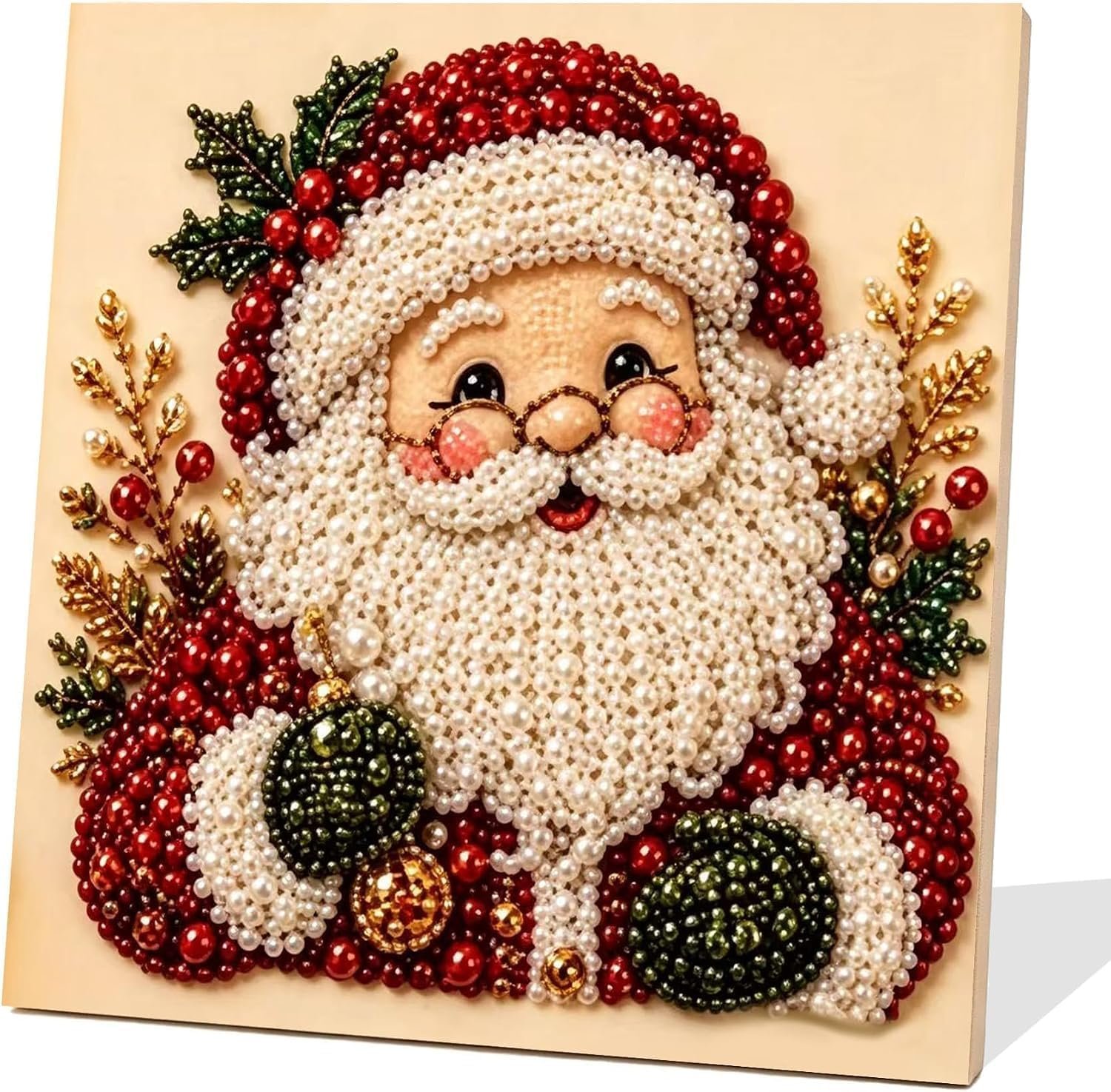 Diamond and Pearl Art Kits for Adults, Christmas Decorations, Framed Decor