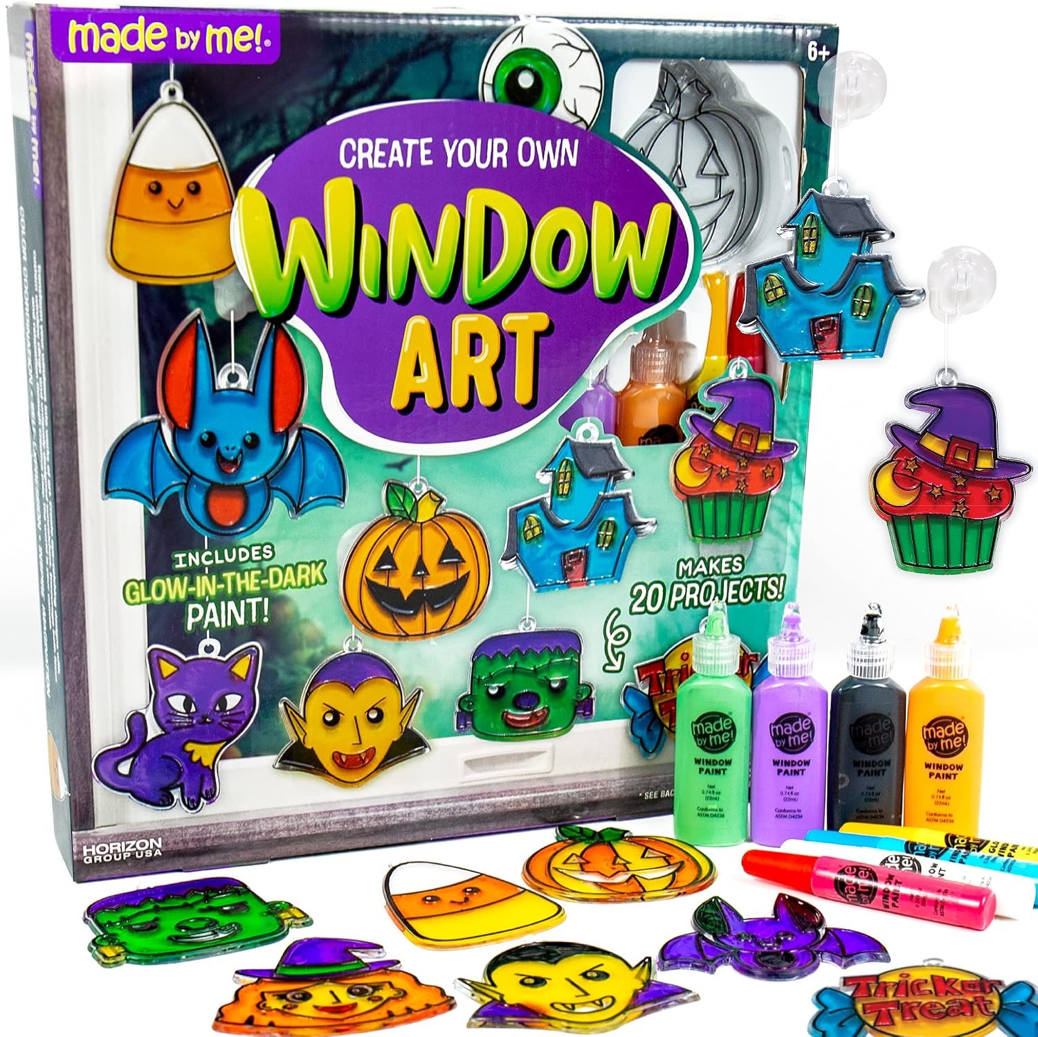 Made By Me Create Your Own Window Art Kit, Halloween Suncatchers
