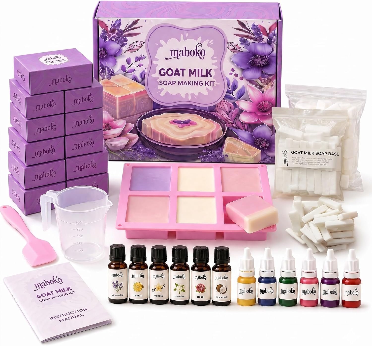 Goat Milk Soap Making Kit for Adults & Beginners – Complete DIY Soap Kit