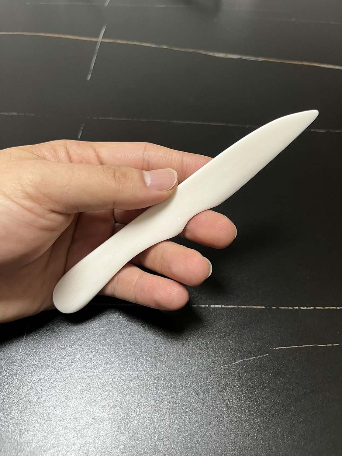 SavgU Genuine Bone Folder Paper Creaser,Folding Creasing Burnishing Tool