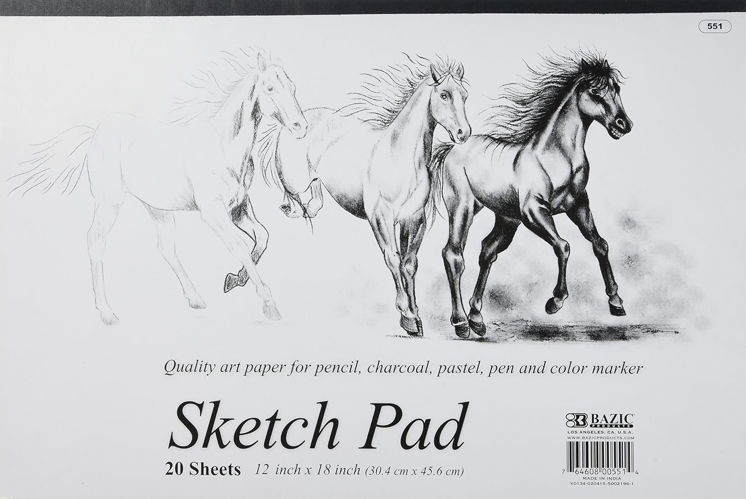 BAZIC 20 Ct. 18″ X 12″ Premium Sketch Pad