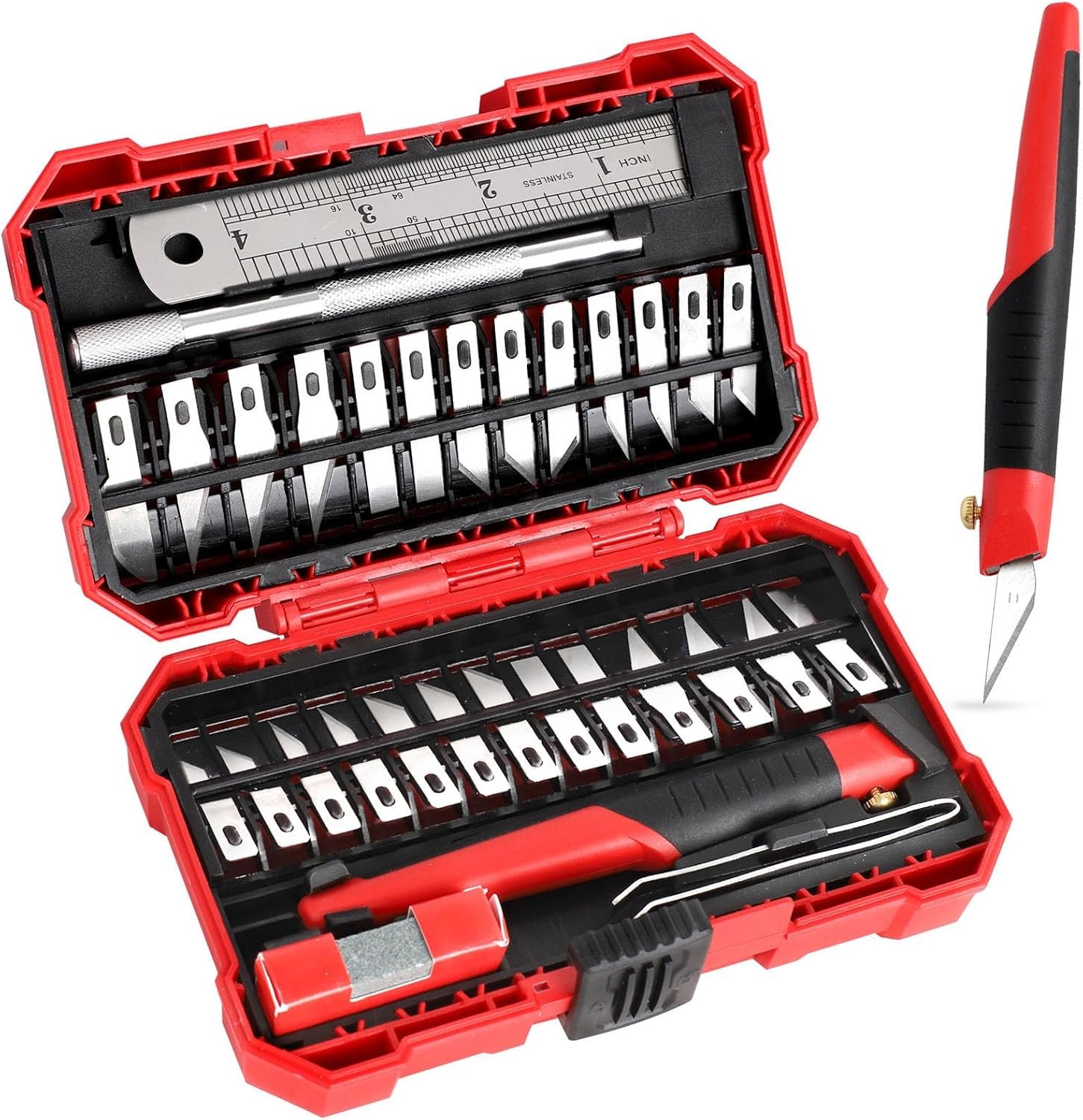 FASTPRO 31-Piece Exacto Knife, Precision Hobby Knife Kit for Art Crafts