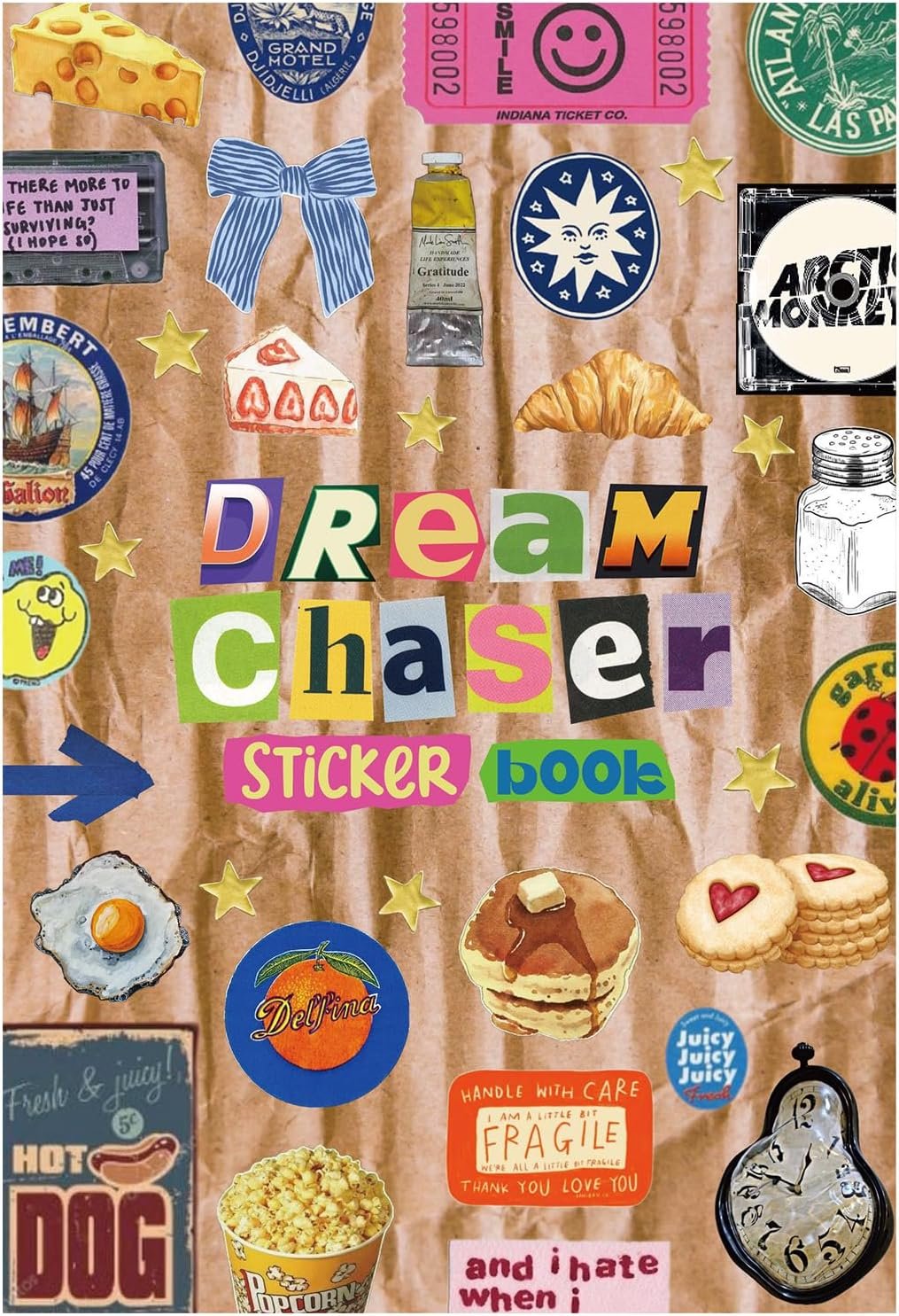 30 Sheets 550 Pcs Vintage American Aesthetic Sticker Book