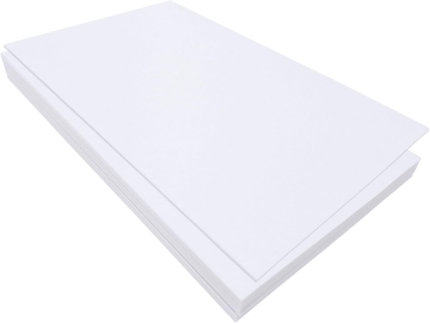 Jtnohx Felt for Crafts, 16 Pcs Felt Fabric, 7″×11.3″ Stiff Felt Sheets, Craft Felt Square for Sewing (White)