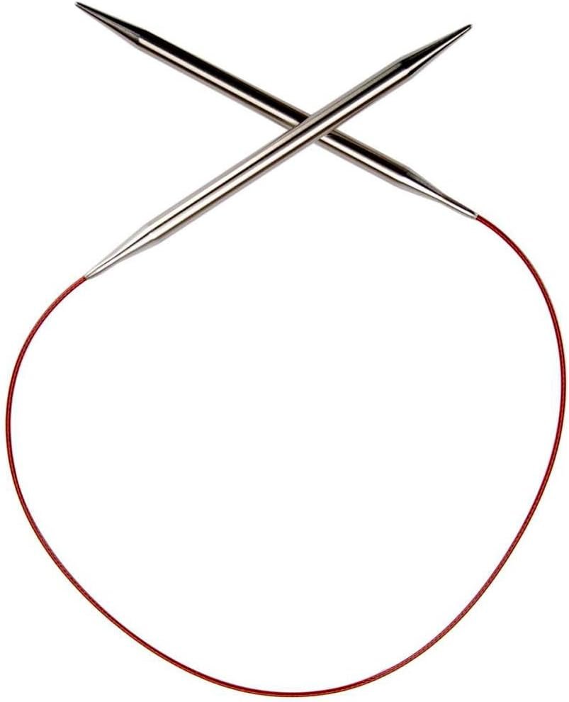 ChiaoGoo Red Lace Circular 24 inch (61cm) Stainless Steel Knitting Needle Size US 4 (3.5mm) 7024-4