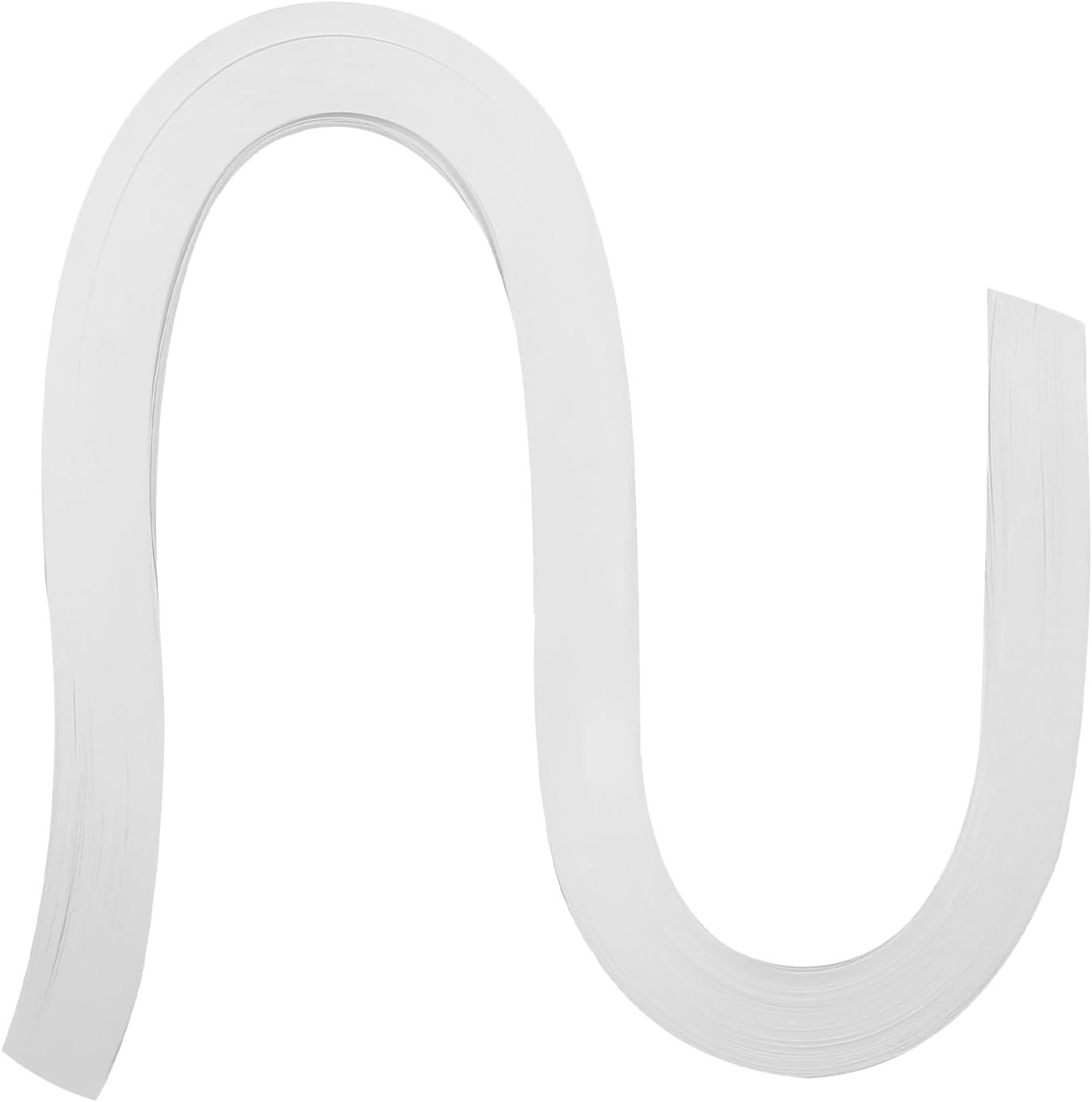 Zorfeter White Quilling Paper Strips, 120 Strips, 3mm Width, 21 Inch Length