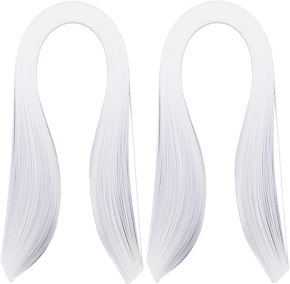 Acoeitl Quilling Paper Strips 240 Strips White Paper Quilling Set Width 3mm Length 54cm Quilling Supplies DIY Quilling Paper Quilling Art Strip for Crafts (2 Pack)