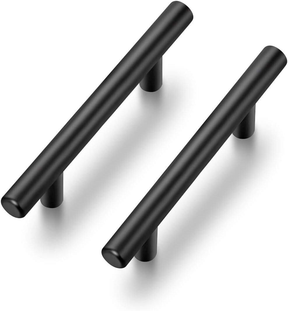 Ravinte Cabinet Handles,5″ Length,3″ Hole Center,Matte Black,30 Pack