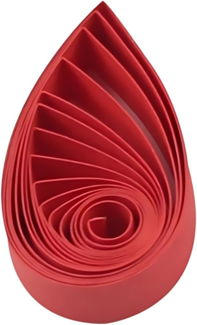 ODETOJOY Quilling Strips 5mm Paper Quilling Set 120pcs Strips 52CM Solid Color Origami Paper DIY Hand Crafts Quilling Paper Strips (Red)