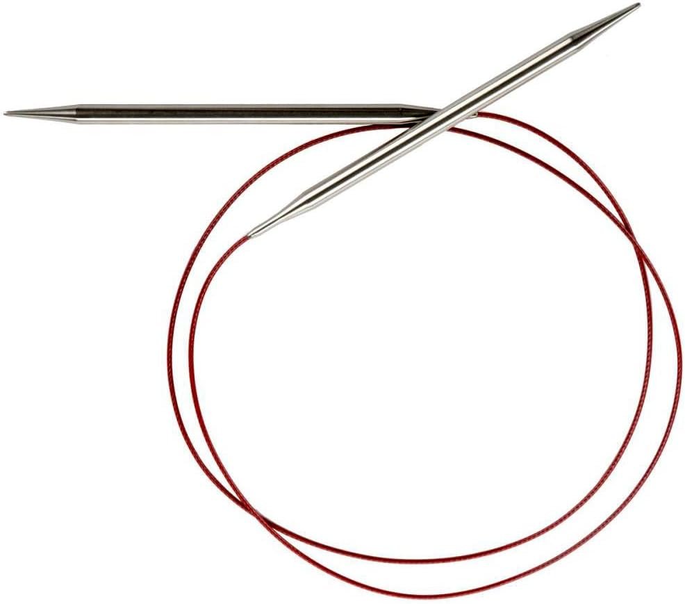 ChiaoGoo SS Red Lace Circular, 40-Inch (100 cm), US 6 (4 mm)