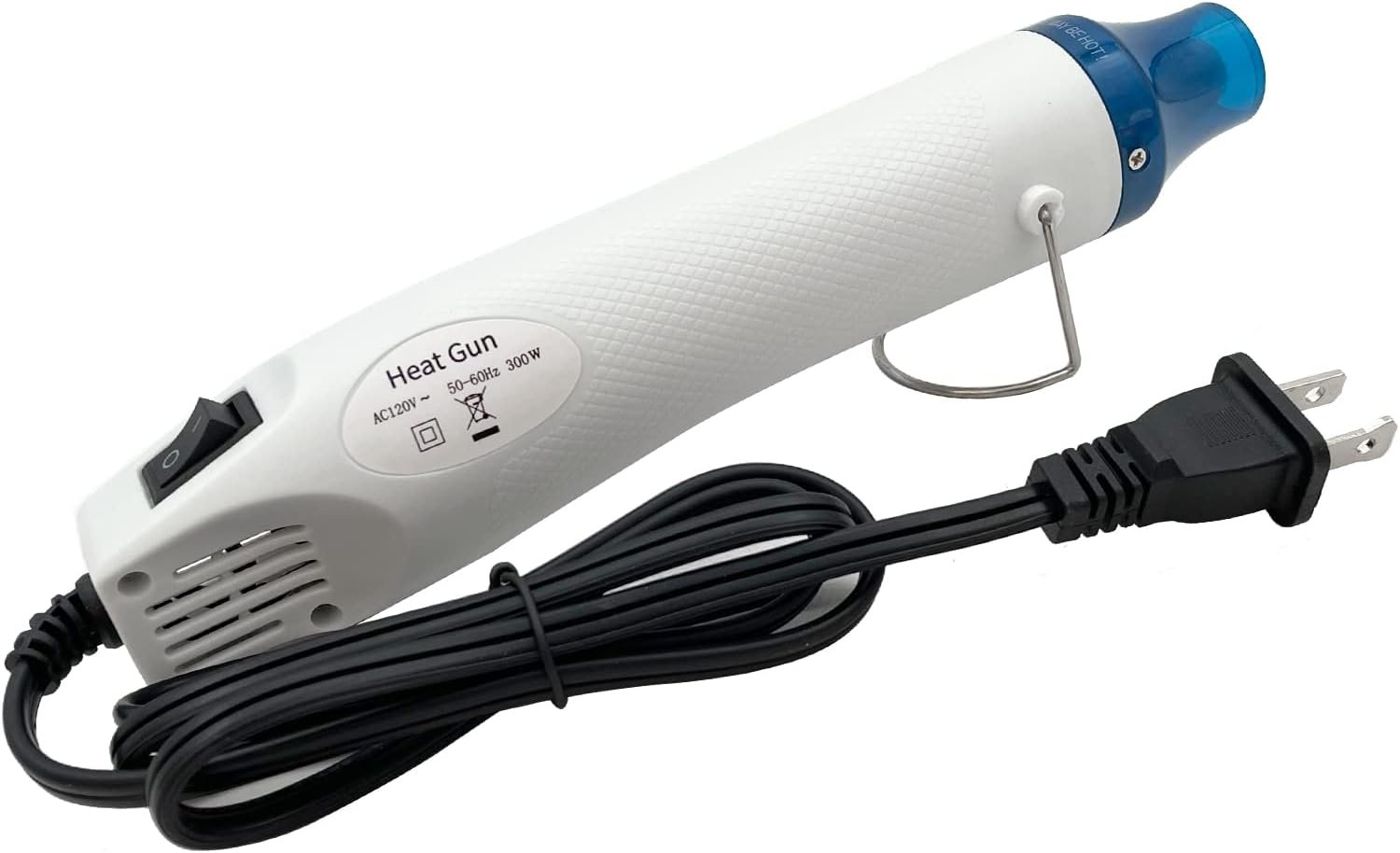 Heat Gun, Mini Hot Air Gun for DIY Crafts Embossing Shrink Wrap, White