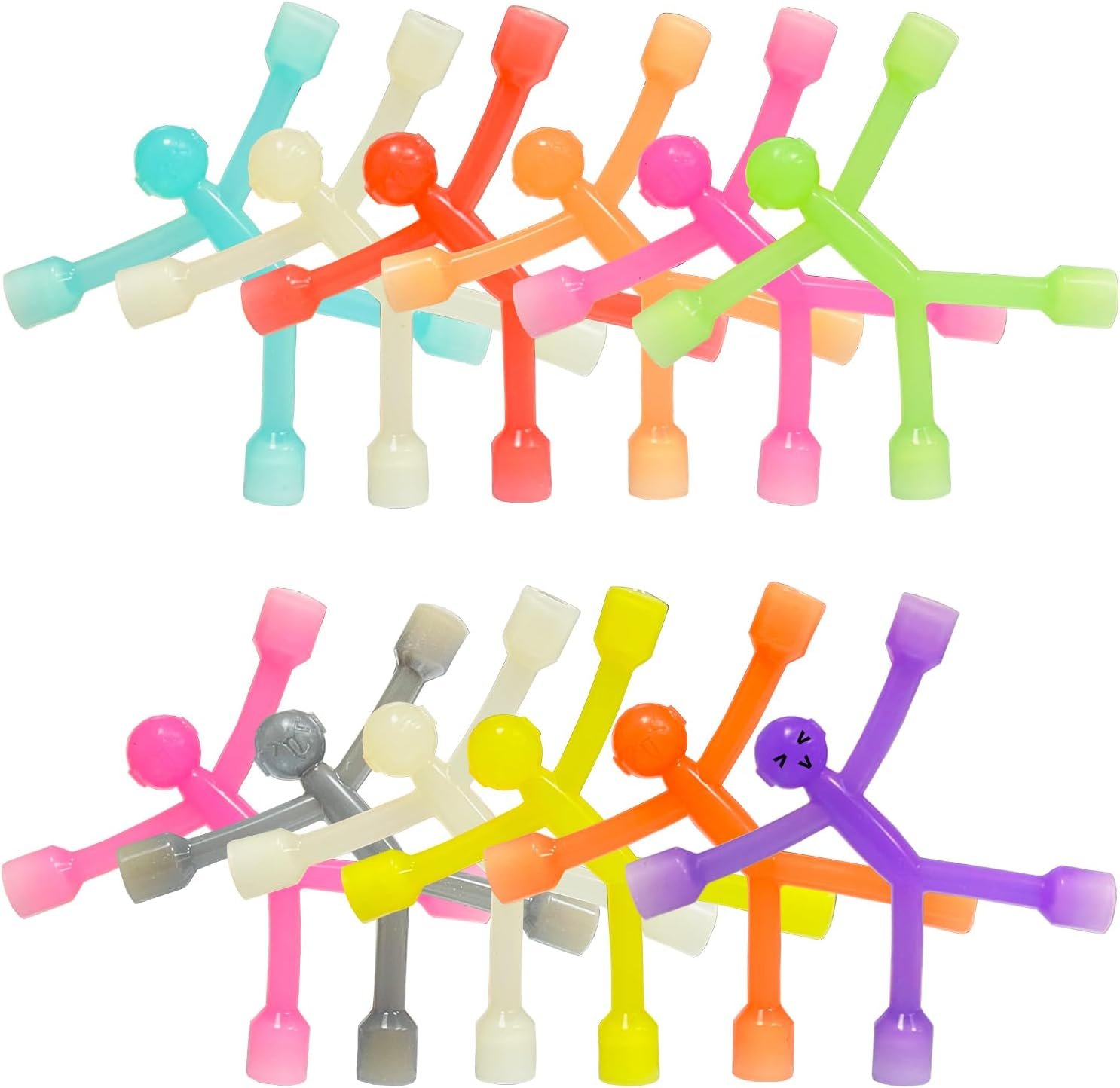 Magnetic Travel Toys for Toddler 12PCS, Colourful Silicone Magnet Men