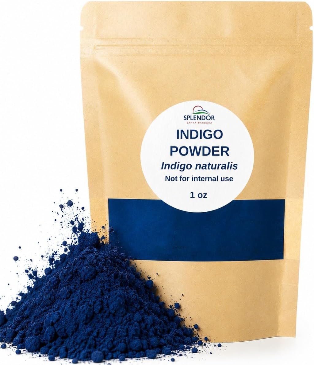 Indigo Powder – 1 oz – Natural Indigo Blue Powder Dye for Soapmaking & Textiles | Plant-Based Colorant for DIY Crafts, Fabric, Cosmetics | Finely Ground, Non-Toxic, Vegan