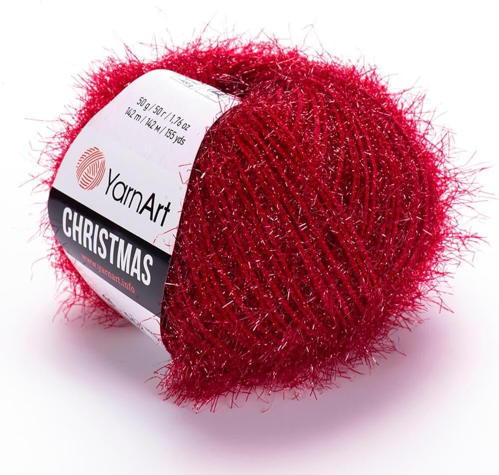 Yarnart Christmas Fantasy Sparkly Knitting Yarn, Metallic, Sparkle, Shiny, Eyelash, 100% Polyamide, 1.76 Oz, 155 Yds, 50 Grams, Amigurumi Yarn (46)