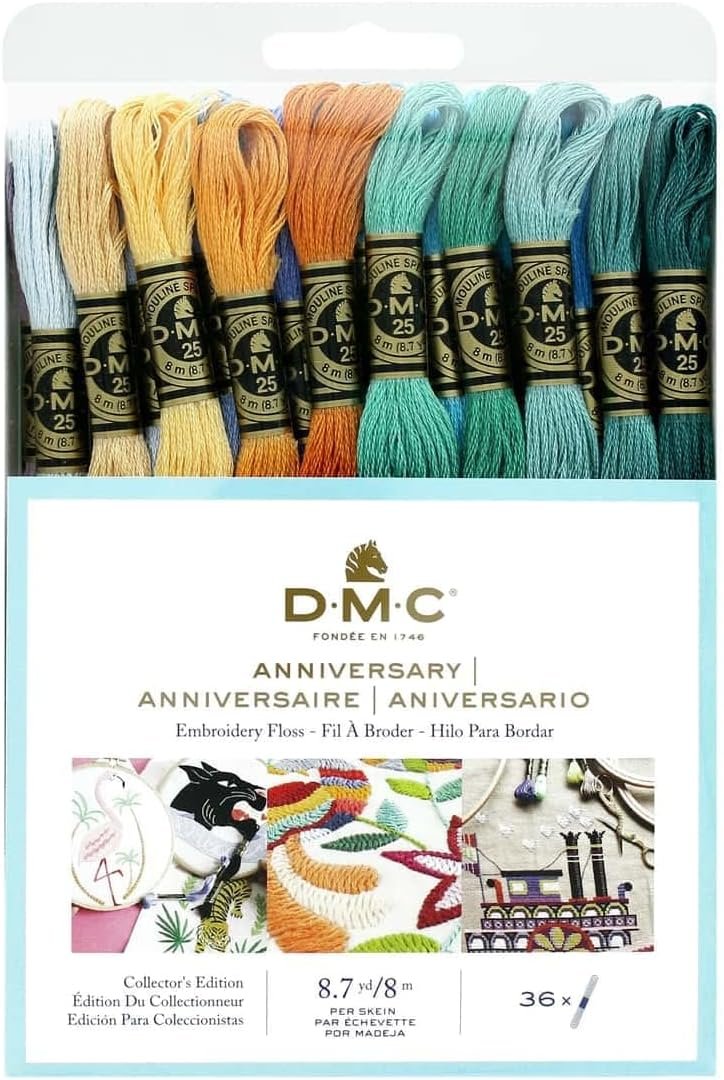 DMC Embroidery Floss Anniversary Collection Pack – 8.7 Yards – 36 Skein