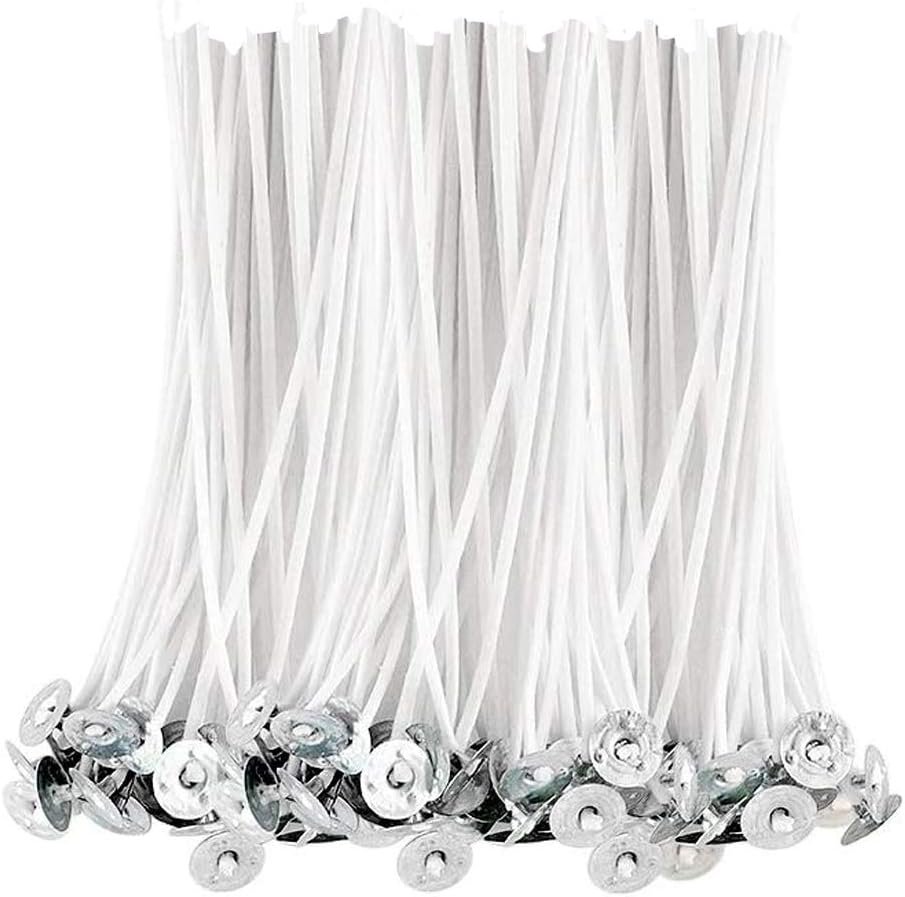 BEADNOVA Candle Cotton Wicks 4 Inch 150pcs Short Candle Making Wicks for Making DIY