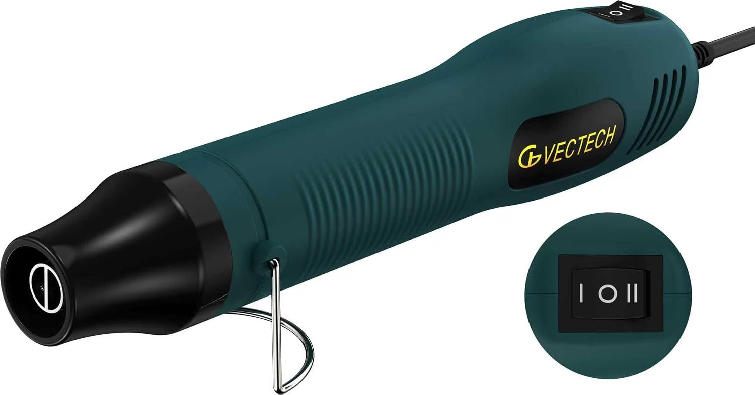 Mini Heat Gun, Dual Temperature Settings 482°F(250℃)&662°F(350℃)