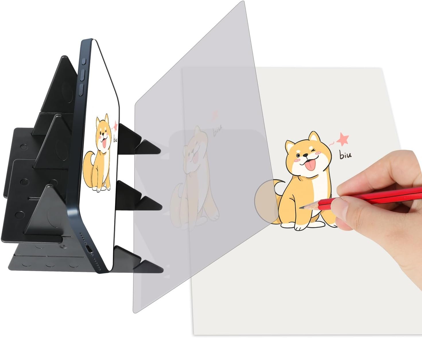 Optical Image Drawing Board, Easy Tracing Drawing Sketching Tool, Sketch Drawing Board, DIY Drawing Tracing Board Light Copy Pad for Kids Artist Students Beginners Sketch Wizard