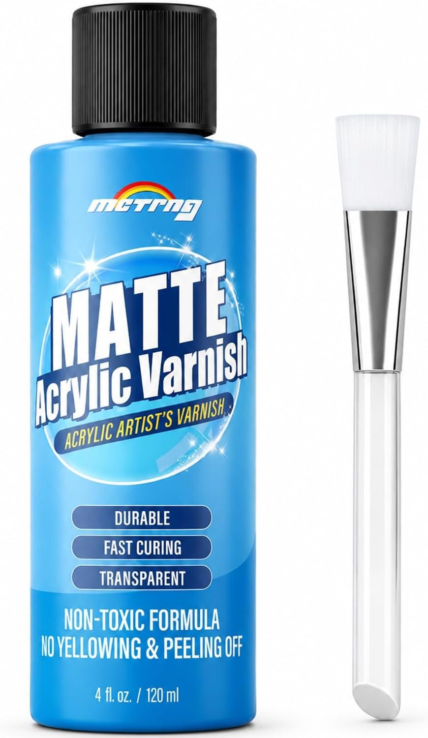 Clear Acrylic Paint Sealer, Matte Varnish for Acrylic Painting & Art Crafts