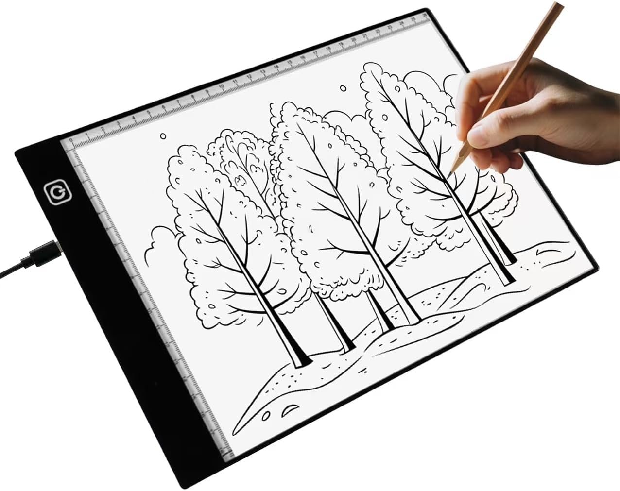 A4 Tracing Light Box, Drawing Copy Board, Light Up Tracer Trace Pad Table