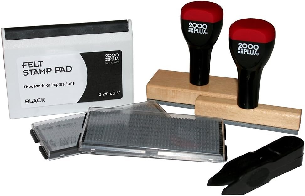COSCO 2000PLUS Custom Stamp KIT, Black Ink
